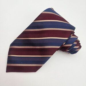 XMI Umbria for Patrick James Striped Silk Tie NWT